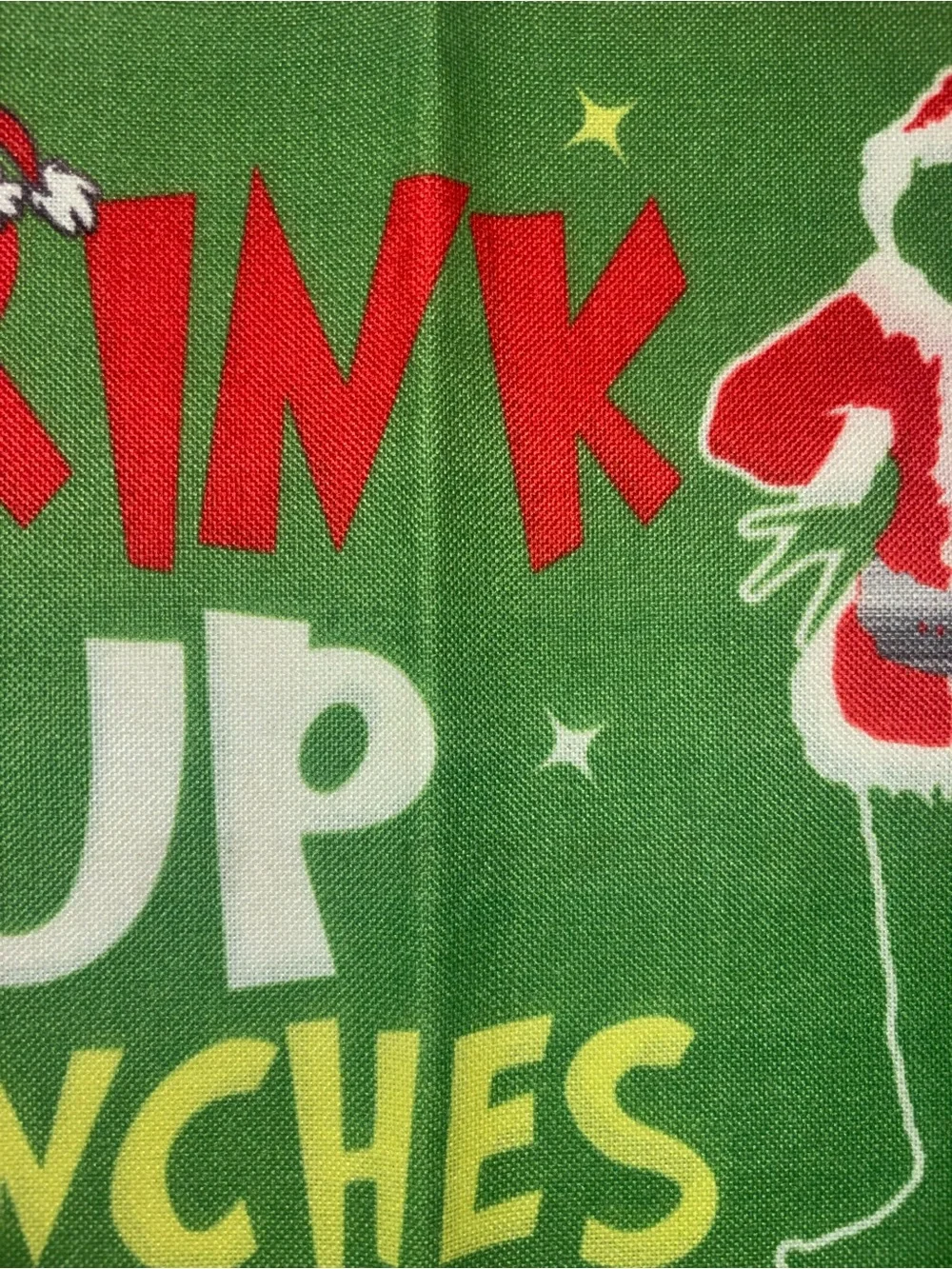 Grinch Table Mats “Drink Up Grinches”